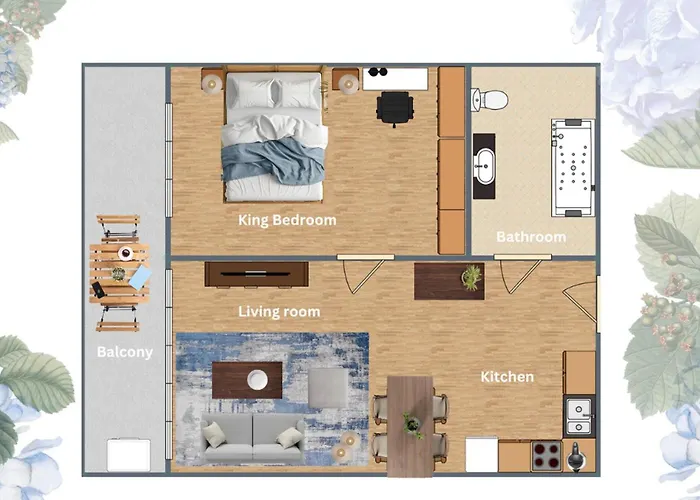 Azure Dreams King Retreat Near Bts & Fast Wifi アパート *